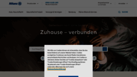 What Allianz.de website looked like in 2021 (3 years ago)
