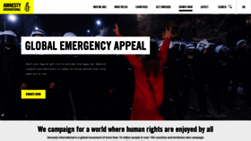 What Amnesty.org website looked like in 2021 (3 years ago)