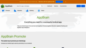 What Appbrain.com website looked like in 2021 (3 years ago)
