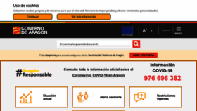 What Aragon.es website looked like in 2021 (3 years ago)