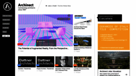 What Archinect.com website looked like in 2021 (3 years ago)