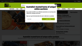 What Allbids.com.au website looked like in 2021 (3 years ago)