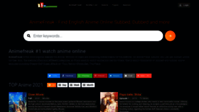 What Animefreak.ws website looked like in 2021 (3 years ago)