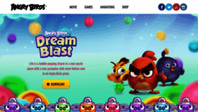 What Angrybirds.com website looked like in 2021 (3 years ago)