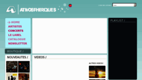 What Atmospheriques.com website looked like in 2011 (13 years ago)