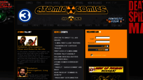 What Atomiccomics.com website looked like in 2011 (13 years ago)