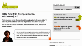 What Auktionsfynda.se website looked like in 2011 (13 years ago)