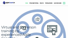 What Agilecoach.in website looked like in 2021 (3 years ago)
