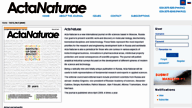 What Actanaturae.ru website looked like in 2021 (5 years ago)