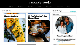 What Acouplecooks.com website looked like in 2021 (3 years ago)