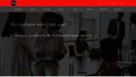 What Aia.org website looked like in 2021 (3 years ago)