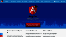 What Angular-university.io website looked like in 2021 (3 years ago)