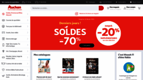 What Auchan.fr website looked like in 2021 (3 years ago)