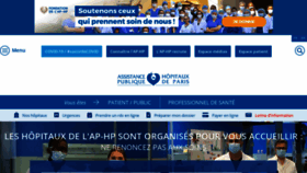 What Aphp.fr website looked like in 2021 (3 years ago)