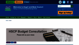 What Argyll-bute.gov.uk website looked like in 2021 (3 years ago)