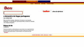 What Aulete.com.br website looked like in 2021 (3 years ago)