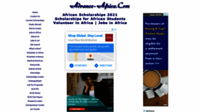 What Advance-africa.com website looked like in 2021 (3 years ago)