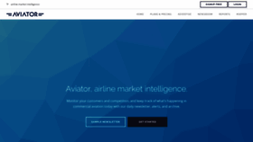 What Aviator.aero website looked like in 2021 (3 years ago)