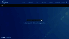 What Airnow.gov website looked like in 2021 (3 years ago)