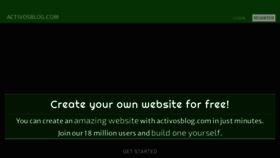 What Activosblog.com website looked like in 2021 (3 years ago)
