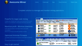 What Awesomeminer.com website looked like in 2021 (3 years ago)