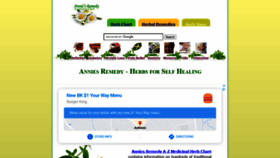 What Anniesremedy.com website looked like in 2021 (3 years ago)