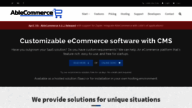 What Ablecommerce.com website looked like in 2021 (4 years ago)