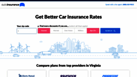 What Autoinsurance.com website looked like in 2021 (3 years ago)