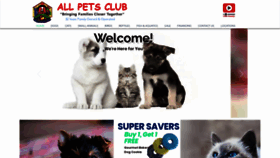 What Allpetsclub.com website looked like in 2021 (3 years ago)