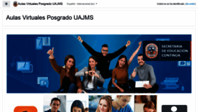 What Aulamoodle.uajms.edu.bo website looked like in 2021 (3 years ago)