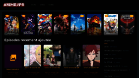 What Animevfr.com website looked like in 2021 (3 years ago)
