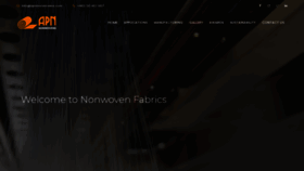 What Apnnonwovens.com website looked like in 2021 (3 years ago)