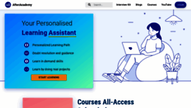What Afteracademy.com website looked like in 2021 (3 years ago)