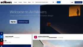 What Archilovers.com website looked like in 2021 (3 years ago)