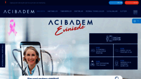 What Acibadem.com.tr website looked like in 2021 (3 years ago)