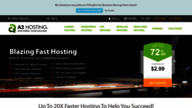 What A2hosting.in website looked like in 2021 (3 years ago)