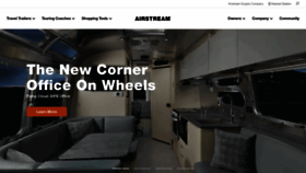 What Airstream.com website looked like in 2021 (3 years ago)