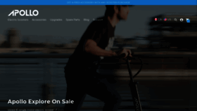 What Apolloscooters.co website looked like in 2021 (3 years ago)