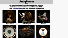 What Antiqforum.com website looked like in 2021 (3 years ago)