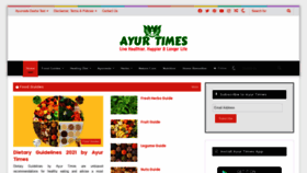 What Ayurtimes.com website looked like in 2021 (3 years ago)