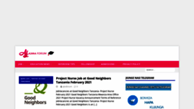 What Ajiraforum.com website looked like in 2021 (3 years ago)