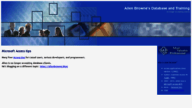 What Allenbrowne.com website looked like in 2021 (3 years ago)