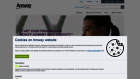 What Amway.ro website looked like in 2021 (3 years ago)