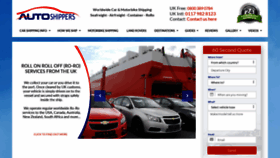 What Autoshippers.co.uk website looked like in 2021 (3 years ago)