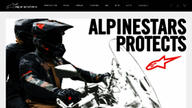 What Alpinestars.com website looked like in 2021 (3 years ago)