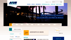 What Asur.com.mx website looked like in 2021 (3 years ago)