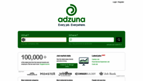 What Adzuna.ca website looked like in 2021 (5 years ago)