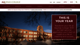 What Aquinas.edu website looked like in 2021 (3 years ago)