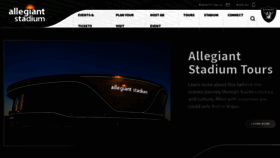 What Allegiantstadium.com website looked like in 2021 (3 years ago)