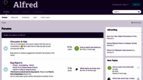 What Alfredforum.com website looked like in 2021 (3 years ago)